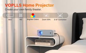 <span class=keywords><strong>6800</strong></span> lumens 1080p mini projecteur avec port AV, USB, etc full HD <span class=keywords><strong>4K</strong></span> film vidéo LED home cinéma projecteur mini projecteur - Product Image 4
