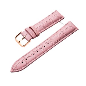 Accessoires de bracelet en cuir à motif bambou, emballés en boîte, or rose et argent, 10mm, 12mm, 20mm, 22mm, 24mm, vert, rouge, bleu, poudré - Product Image 5
