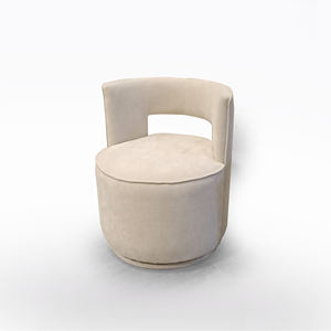 CHAISE POURTOIQUETTE LUCAS EN TISSU BEIGE, DIAM. CM 60 H. 75 - Product Image 1