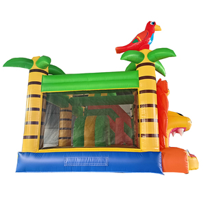 Safari Bouncy Lâu Đài Rừng Động Vật Theo Chủ Đề Trượt Bơm Hơi Nhà Trẻ Em Nhảy Combo Đảng Thiết Bị Sân Chơi Cho Trẻ Em - Product Image 6