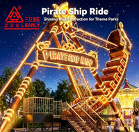 Bateau pirate géant de 24 places en promotion pour parc d'attractions, équipement de jeu extérieur