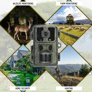 กล้องดักถ่ายสัตว์ป่า 58 ล้านพิกเซล อินฟราเรด กล้องวงจรปิดภายนอกอาคาร ความละเอียด 2.7K กล้องตรวจจับความร้อนสำหรับล่าสัตว์ พร้อมระบบมองเห็นกลางคืน เซ็นเซอร์ CMOS - Product Image 4