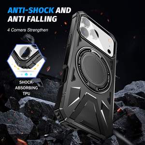 Coque de protection intégrale antichoc pour iPhone 17 Pro Max avec support magnétique à anneau - Product Image 4