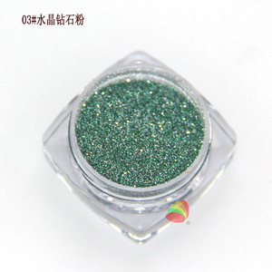 Polvo de Diamante Cristalizado Azul Brillante para Manicura, Decoración de Uñas DIY - Product Image 2