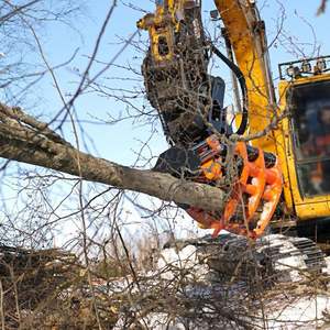 Penggali mini pemuat roda kemudi selip untuk gunting pohon hydraululis - Product Image 2