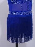 Robe de danse latine pour filles de 6 à 16 ans, justaucorps une pièce, tenue de danse pour compétitions, spectacles, danse de salon et danse contemporaine