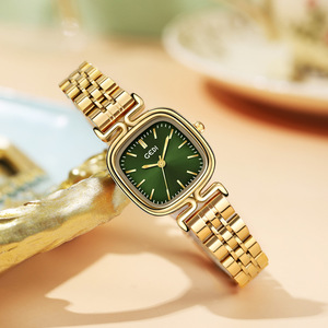 Montre pour femme minimaliste de luxe avec boîtier rectangulaire, vintage, élégante, à quartz, pour Noël, tendance - Product Image 5