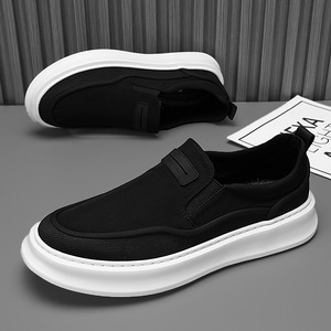 Pointures 39-44, Noir, Conception monobloc pour plus de commodité, <span class=keywords><strong>Chaussures</strong></span> de skate décontractées rétro souples pour le printemps, l'été et l'automne - Product Image 1