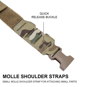 Chaleco Táctico D3 SS MK, Chaleco de Caza MOLLE, Correa para Chaleco, Panel Trasero Universal para Chaleco, Accesorios para Equipo - Product Image 3