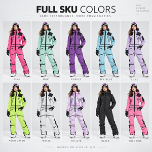 Combinaison de snowboard imperméable 10000 mm pour adultes, doublée en polaire corail, avec capuche réglable, pour sports d'hiver, équipement OEM - Product Image 5