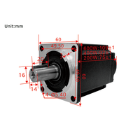 Moteur de contrôle de vitesse servo NMRV à engrenage à vis sans fin RV40, réducteur compact silencieux, moteur servo vertical sans balais avec autobloquage