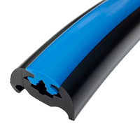 Profil de protection de bateau en PVC blanc de 36 mm avec protection contre les rayures