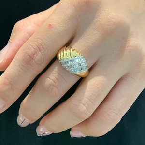 Aazuo – ensemble de bijoux de luxe Vintage en or massif 18 carats, bague et boucles d'oreilles en diamant naturel, cadeau pour femme, fête d'anniversaire, banquet haut de gamme - Product Image 6