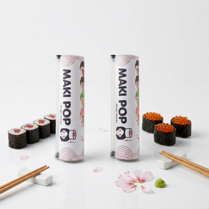 Tubo de Papel Reciclable con Logotipo Personalizado para Envasado de Sushi en Restaurantes Japoneses - Product Image 3
