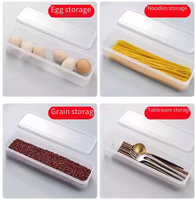 Récipient à pâtes moderne en plastique transparent pour le stockage des nouilles spaghetti dans la cuisine couvercle de la boîte de stockage des aliments artefact pour les nouilles