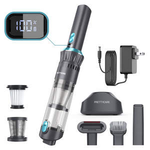 <span class=keywords><strong>PRETTYCARE</strong></span> H1 - <span class=keywords><strong>Aspiradora</strong></span> Inalámbrica de Mano para Auto, 120W, 18kPa, con Pantalla LED, la Más Potente, Portátil, Mini - Product Image 1