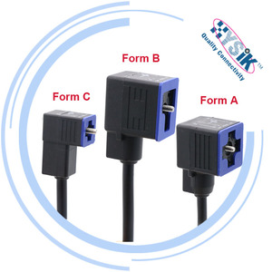 Yüksek sıcaklık Solenoid valf konnektörü Plug -40 ℃ ~ + 125 ℃ DIN43650 A/B/C rüzgar Turbines leri ve CNC makineleri için - Product Image 3