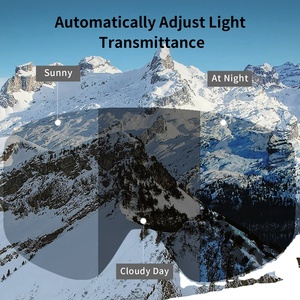 Gafas de esquí TERROR personalizadas al por mayor: protección UV, T-<span class=keywords><strong>REACT</strong></span> fotocromática, antivaho, tapa magnética, ligera, ajuste cómodo - Product Image 5