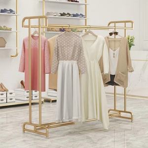 Perchas de Acero Inoxidable Personalizadas para Exhibición en Tiendas, Perchas de Exhibición para Boutiques, Perchas Doradas de Exhibición - Product Image 2