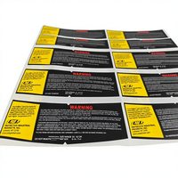 Personalizado adhesivo impermeable de temperatura con etiqueta de impresión