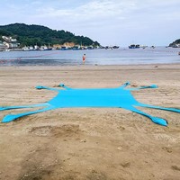 Auvent de plage portable en Lycra, protection UV 50+, tente pare-soleil, abri solaire de plage résistant au vent, camping, pique-nique