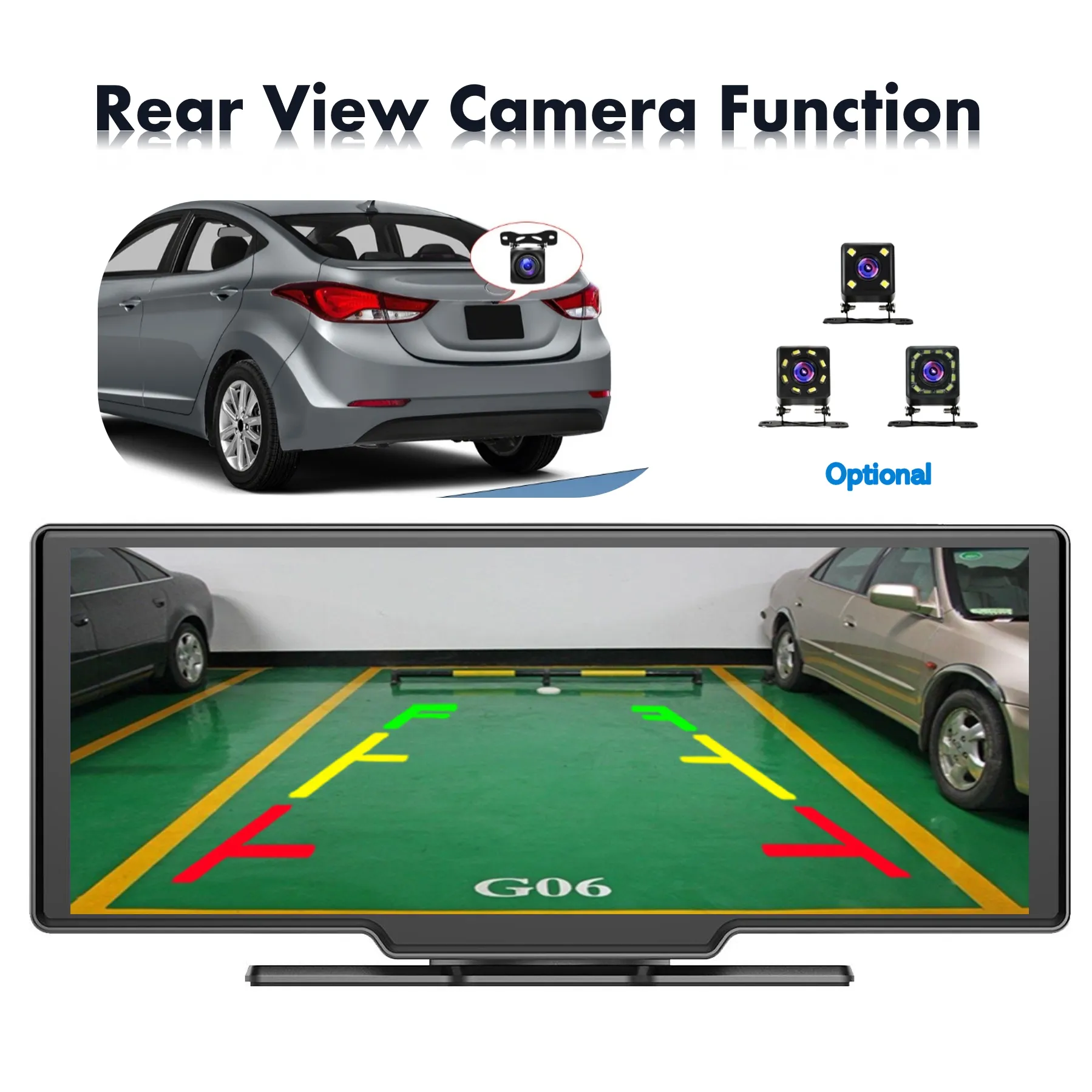 Zmecar Pnd 10.26 "Smart Screen Android Autoradio Stereo Android Auto Wifi Bt Gps 4G Fm Mp5 Speler Auto Draagbare Carplay Scherm