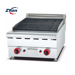 Nouveau <span class=keywords><strong>Barbecue</strong></span> Commercial <span class=keywords><strong>Radiant</strong></span> Robuste <span class=keywords><strong>à</strong></span> <span class=keywords><strong>Gaz</strong></span> et Charbon de Bois, de Table, avec Pierre de Lave - Product Image 1