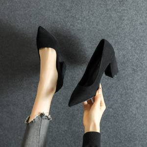 UP-5367r <span class=keywords><strong>44</strong></span> 45 Chaussures à talons hauts à bride arrière de <span class=keywords><strong>grande</strong></span> <span class=keywords><strong>taille</strong></span> pour le bureau, chaussures professionnelles à talons épais pour femmes - Product Image 2