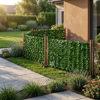 Panneau de clôture artificielle en feuilles de lierre, écran de protection pour jardin, cour, balcon, terrasse, décoration extérieure