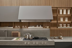 Gabinetes de Cocina Modernos de Diseño Song, Puertas de Madera Sólida, Paneles de MDF, Acabado Gris Oscuro, Superficie Fácil de Limpiar, Diseño de Lujo, Garantía de 5 Años - Product Image 6