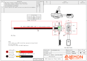 2 delik dikdörtgen güneş SAE güç soketi yanak bağlantı noktası konektörü SAE güç montaj kablosu için güneş jeneratörlü pil şarjı - Product Image 5