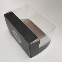 Boîte en papier rigide de luxe personnalisée avec couvercle transparent pour coffret cadeau de parfum et de cosmétiques