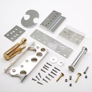 Fabricación de Chapa Metálica de Precisión Personalizada, Placa de Montaje Perforada con Soporte, Corte Láser, Piezas de Acero Galvanizado - Product Image 4