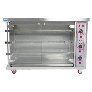 High Quality Commercial Industrial Electric Rotary Roasting Chicken Rotisseries Grill Machine Outdoor For Sale