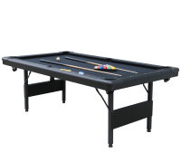 Table de billard portable en MDF de 7 pieds pour adultes, facile à plier et à ranger avec accessoires pour salle de jeux