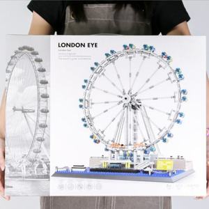 Modèle de la Tour Eiffel en blocs de construction, jouet éducatif pour enfants, plastique ABS, échelle 1:1, pour les enfants de 7 à 14 ans, vente en gros OEM - Product Image 4