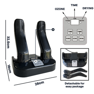 Séchoir à bottes à ozone portable professionnel à usage domestique avec noir - Product Image 6