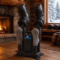 Séchoir à chaussures professionnel à air forcé HD-012O, robuste et longue durée de vie |   4 conduits d'air détachables |   TOBILIN OEM CE RoHS FCC |   110/220V