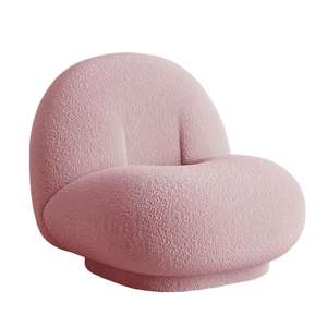 Canapé de relaxation pivotant individuel à <span class=keywords><strong>prix</strong></span> de gros, fauteuil ergonomique pivotant en fausse fourrure de mouton - Product Image 2