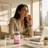 S-Yichao Gommes à la pectine sans sucre pour soulager les symptômes de la menstruation chez la femme, certifiées GMP, gommes pour les troubles du cycle menstruel, équilibre hormonal