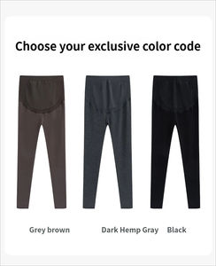 Nouveaux leggings courts pour femmes enceintes, <span class=keywords><strong>velours</strong></span> d'hiver, rembourrés, haute élasticité, vêtements de yoga, grande taille, <span class=keywords><strong>pantalon</strong></span> chaud de type requin - Product Image 5