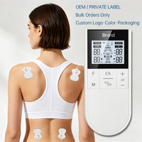 Appareil de physiothérapie à impulsions basse fréquence électriques, stimulateur musculaire numérique EMS TENS, machine corporelle alimentée par batterie