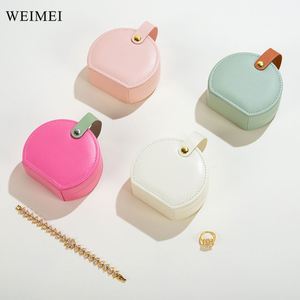 WEIMEI Leather Travel Jewelry Box Organizer Display Box Storage <b>Bag</b> - Product Image 4