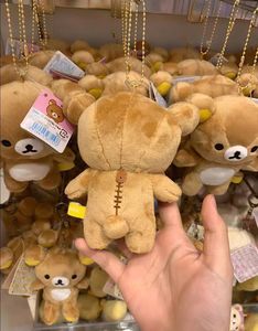 Colgante de peluche de oso bordado al por mayor, dije de pollo pequeño para hermano/ Hermana, bonito amuleto para bolso, relleno de algodón PP, modelo unisex - Product Image 2