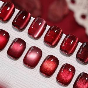 Gel pour les yeux de chat d'application magnétique rouge facile pour débutants pour les kits de <span class=keywords><strong>manucure</strong></span> à domicile bricolage - Product Image 2