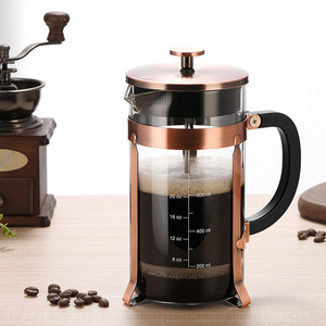 Cafetière <span class=keywords><strong>à</strong></span> piston Kingze 1L en verre, grande capacité, personnalisable, pour le camping, les voyages et les affaires - Product Image 2