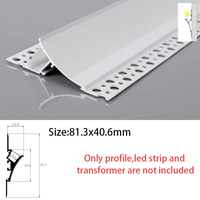 Profilé en aluminium LED pour plafond et mur, éclairage linéaire d'angle supérieur pour couloir, décoration intérieure, profil réflecteur