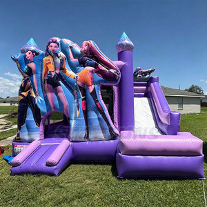 Château gonflable commercial K-pop Demon, château gonflable <span class=keywords><strong>de</strong></span> dessin animé, structure <span class=keywords><strong>de</strong></span> saut gonflable pour location, fête en plein air - Product Image 3