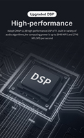 Processeur audio numérique DSP 4.8SP LM848T, taux d'échantillonnage 96K, gestion des enceintes avec construction métallique pour les performances sur scène