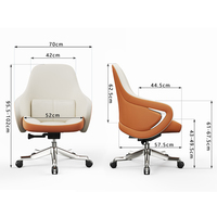 Chaise de bureau de direction en cuir pivotante de haute qualité, mobilier de bureau moderne pour salle de conférence, fabrication OEM et ODM de luxe KMJ